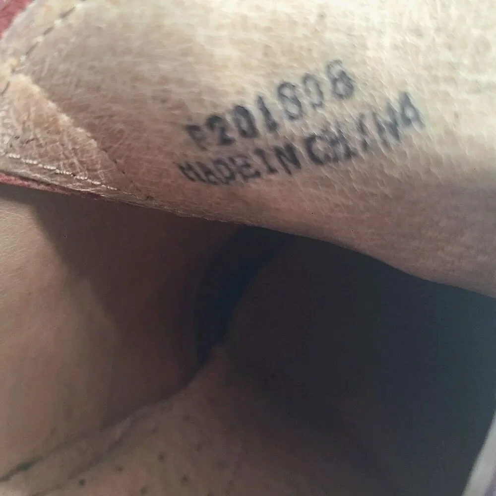 Botany 500 Leather Wing Tip Dress Shoes US Size 10W Burgundy